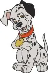 Disney 101 Dalmatians Sleeping Adult Dalmatians Pongo Perdita Resting Puppy - Filled Embroidery Design - 114