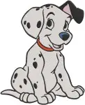 Disney 101 Dalmatians Sleeping Adult Dalmatians Pongo Perdita Resting Puppy - Filled Embroidery Design - 116