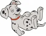 Disney 101 Dalmatians Sleeping Pups Stretching Puppy Relaxing Poses Yawning Designs - Filled Embroidery Design - 117