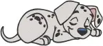 Disney 101 Dalmatians Sleeping Pups Stretching Puppy Relaxing Poses Yawning Designs - Filled Embroidery Design - 119
