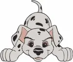 Disney 101 Dalmatians Puppies Playing With Toy Ball Rolling Fun Active Pups Bundle - Filled Embroidery Design - 125