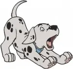 Disney 101 Dalmatians Puppies Playing With Toy Ball Rolling Fun Active Pups Bundle - Filled Embroidery Design - 127