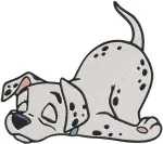 Disney 101 Dalmatians Puppies Playing With Toy Ball Rolling Fun Active Pups Bundle - Filled Embroidery Design - 128