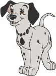 Disney 101 Dalmatians Puppies Bath Time Fun Splashing Pups Soapy Wash - Filled Embroidery Design - 13