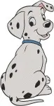 Disney 101 Dalmatians Assorted Puppy Poses Sitting Lying Pongo Perdita Style Designs - Filled Embroidery Design - 174
