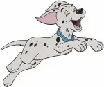 Disney 101 Dalmatians Energetic Puppies Jumping Playing Sitting Alert Pups Set - Filled Embroidery Design - 188