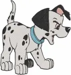 Disney 101 Dalmatians Captain Parrot Pongo Perdita Puppies Reading Book Storytime - Filled Embroidery Design - 193