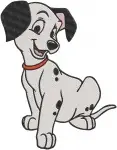 Disney 101 Dalmatians Sleeping Puppy Pillow Bone Treat Cute Pups - Filled Embroidery Design - 20