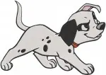 Disney 101 Dalmatians Playful Pups Kanine Krunchies Treat Time Hungry Puppies - Filled Embroidery Design - 38