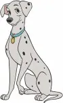 Disney 101 Dalmatians Pongo Perdita Adult Dogs Elegant Poses Sitting Standing - Filled Embroidery Design - 43