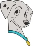 Disney 101 Dalmatians Pongo Perdita Running Alert Graceful Dalmatians Action Designs - Filled Embroidery Design - 45