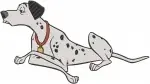 Disney 101 Dalmatians Pongo Perdita Running Alert Graceful Dalmatians Action Designs - Filled Embroidery Design - 47