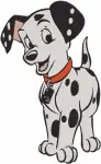 Disney 101 Dalmatians Adorable Puppy Poses Playful Dalmatian Pups Collection - Filled Embroidery Design - 9