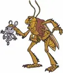 Disney A Bugs Life Flik Atta Dot Hopper Snail Ride Colony Character Scenes Set - Filled Embroidery Design - 210