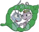 Disney A Bugs Life Atta Flik Dot Queen Ant Royal Family Leaf Boat Adventure Designs - Filled Embroidery Design - 243