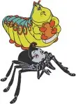 Disney A Bugs Life Gypsy Moth Heimlich Butterfly Manny Praying Mantis Rosie Spider - Filled Embroidery Design - 270