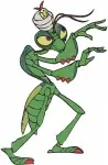 Disney A Bugs Life Manny Praying Mantis Thumper Grasshopper Magic Fight Poses Designs - Filled Embroidery Design - 276