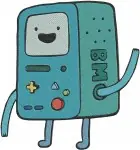 Adventure Time Bmo Living Console Finn The Human Hero Poses Coon Network - Filled Embroidery Design - 301