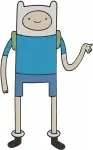 Adventure Time Bmo Living Console Finn The Human Hero Poses Coon Network - Filled Embroidery Design - 303