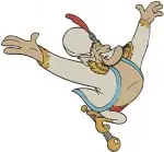 Aladdin Genie In Disguise Iago The Parrot And Abu The Monkey Character Pack - Filled Embroidery Design - 393