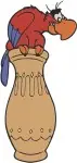 Aladdin Genie In Disguise Iago The Parrot And Abu The Monkey Character Pack - Filled Embroidery Design - 395