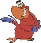 Aladdin Villain Jafar With Iago And Magic Lamp Scheming Poses And Portraits - Filled Embroidery Design - 406