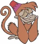 Disney Aladdin Abu Monkey Expressive Poses Thinking Happy Surprised Character Designs - Filled Embroidery Design - 323