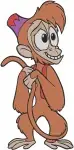 Disney Aladdin Abu Monkey Various Sitting And Standing Poses Cute Mischief Bundle - Filled Embroidery Design - 332