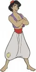 Disney Aladdin Action Poses Running Jumping Adventurous Hero Street Urchin Bundle - Filled Embroidery Design - 354