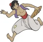 Disney Aladdin Action Poses Running Jumping Adventurous Hero Street Urchin Bundle - Filled Embroidery Design - 355