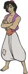 Disney Aladdin Various Poses Holding Lamp Street Rat Attire Heroic Stances Set - Filled Embroidery Design - 360