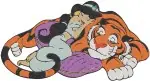 Aladdin Princess Jasmine And Her Faithful Companion Rajah The Tiger Various Poses - Filled Embroidery Design - 504