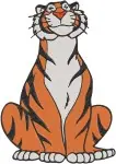 Aladdin Rajah The Tiger Princess Jasmines Pet Various Standing And Portrait - Filled Embroidery Design - 518