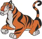 Aladdin Rajah Tiger Various Portraits And Full Body Majestic Poses Character - Filled Embroidery Design - 523