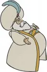 Aladdin Sultan Father Of Jasmine Various Classic Poses And Expressions - Filled Embroidery Design - 528