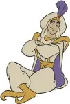 Disney Aladdin Sword Fight Genie Magic Lamp Prince Ali Disguise Classic Scenes - Filled Embroidery Design - 367