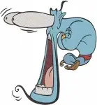 Disney Aladdin Prince Ali On Horse Abu Genie Out Of Lamp Close Up Character Designs - Filled Embroidery Design - 372