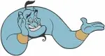 Aladdin Genie Of The Lamp Various Transformations And Funny Expressions Clip - Filled Embroidery Design - 385