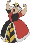 Alice In Wonderland Queen Of Hes Various Angry And Regal Character Poses - Filled Embroidery Design - 595