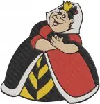 Alice In Wonderland Queen Of Hes Various Poses And King Of Hes Character - Filled Embroidery Design - 598