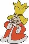 Alice In Wonderland Queen Of Hes Various Poses And King Of Hes Character - Filled Embroidery Design - 599