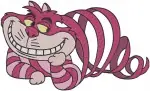 Alice In Wonderland Cheshire Cat Iconic Grinning Portraits And Full Body Poses - Filled Embroidery Design - 608