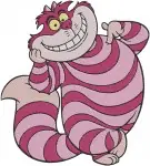 Alice In Wonderland Cheshire Cat More Grinning And Mysterious Floating Poses - Filled Embroidery Design - 618