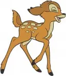 Disney Bambi Young Fawn And Mother Sleeping Resting Walking Deer Life Bundle - Filled Embroidery Design - 730