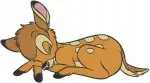 Disney Bambi Young Fawn And Mother Sleeping Resting Walking Deer Life Bundle - Filled Embroidery Design - 732