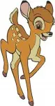 Disney Bambi Young Fawn Action Poses Running Jumping Stled Playful Deer Collection - Filled Embroidery Design - 739