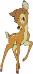 Disney Bambi Young Fawn Action Poses Running Jumping Stled Playful Deer Collection - Filled Embroidery Design - 740