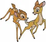 Bambi The Young Prince Of The Forest Various Standing And Curious Poses - Filled Embroidery Design - 781