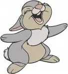 Bambi Thumper The Rabbit Iconic Foot Thumping And Other Expressive Poses - Filled Embroidery Design - 824