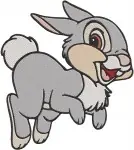Bambi Thumper The Rabbit Iconic Foot Thumping And Other Expressive Poses - Filled Embroidery Design - 825
